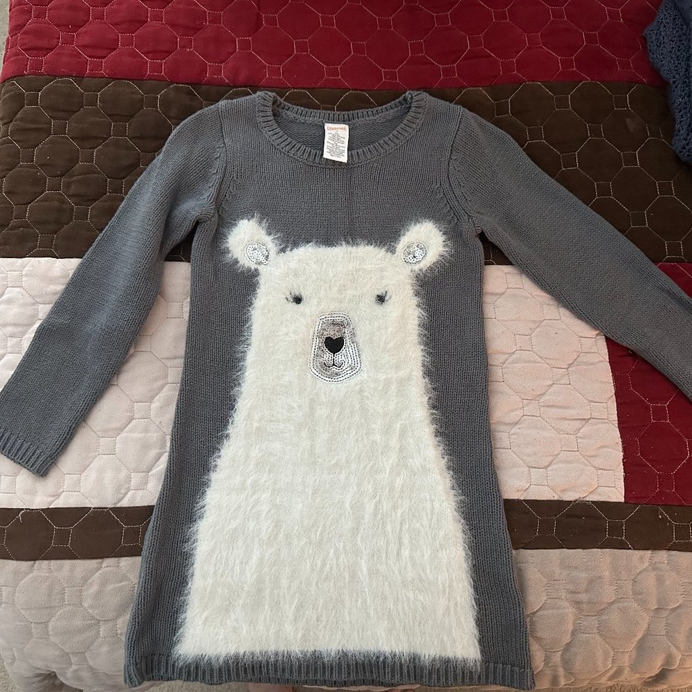 Girls Gymboree Polar Bear Sweater Dress- Size 5